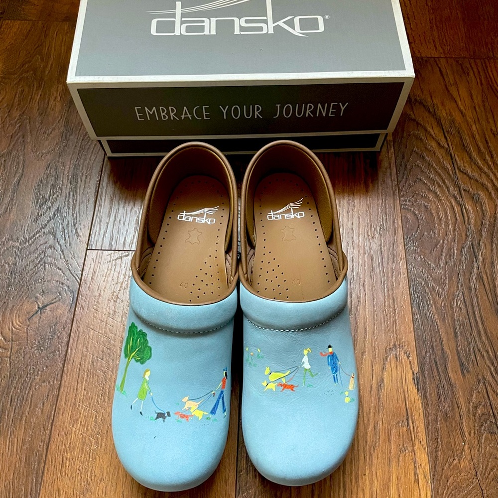 Light Blue Dansko Professional Clogs